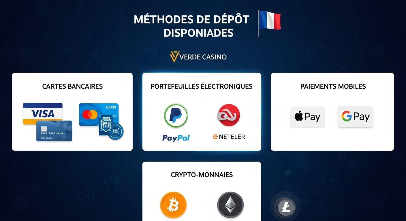 Méthodes de dépôt rapides et variées sur Verde