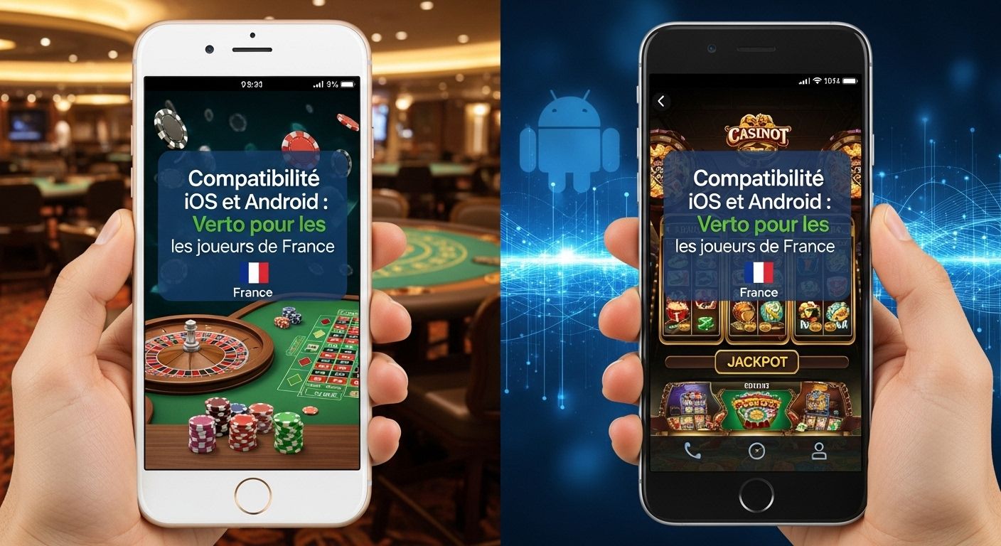 Compatibilité avec iOS et Android casino app design